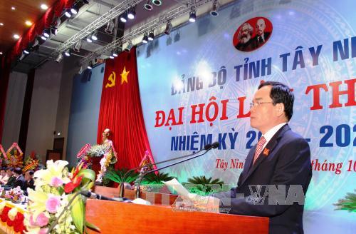 Đồng chí Trần Lưu Quang được bầu là Bí thư Tỉnh ủy Tây Ninh